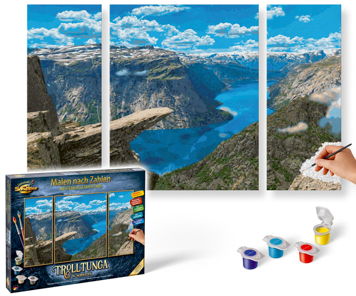 Schipper 609260922 Malen nach Zahlen – Trolltunga in Norwegen - Bilder malen für Erwachsene, inklusi
