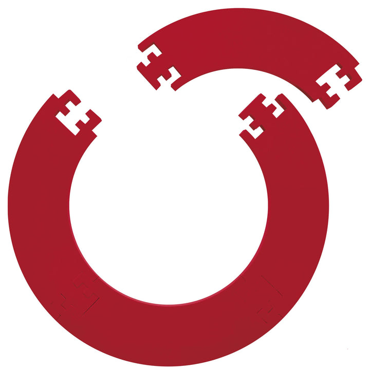 Designa Darts Dartscheiben-Umrandung, langlebig, leicht, Eva-Puzzle-Ring-Design, mehrere Farben Rot,