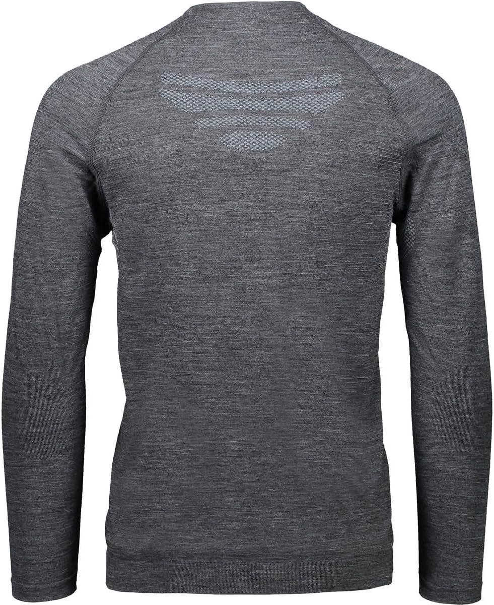 CMP Herren Nahtloses Herren-t-Shirt T-Shirts, Schwarze Mel.