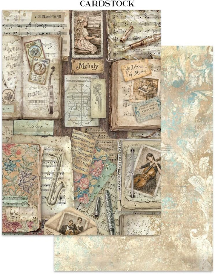 Stamperia - Junk Journal Stickers, Cut-Outs, and Backgrounds for Scrapbooks, Albums, Card Making, Bu