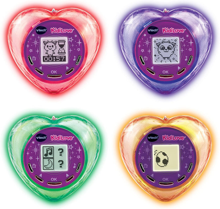 Vtech KidiLove – Magisches Haustier in leuchtendem Herz – Mit Lichteffekten, Musik und Spielen – Für
