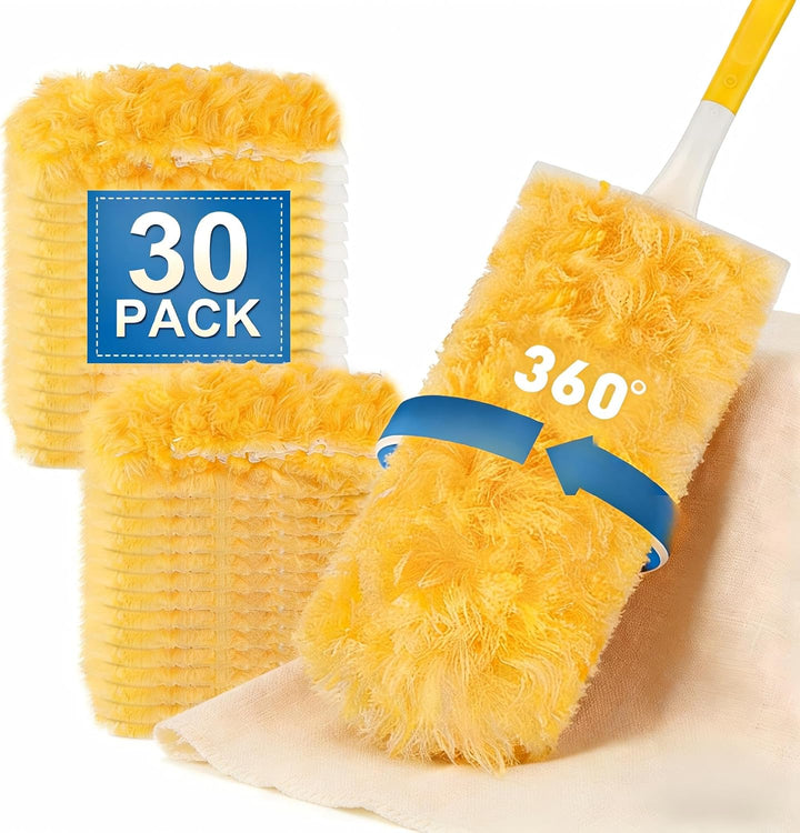 Staubmagnet Nachfüllpack Tücher Set für Swiffer Duster I Staubwede I Einweg Magnet Staubwede l Start