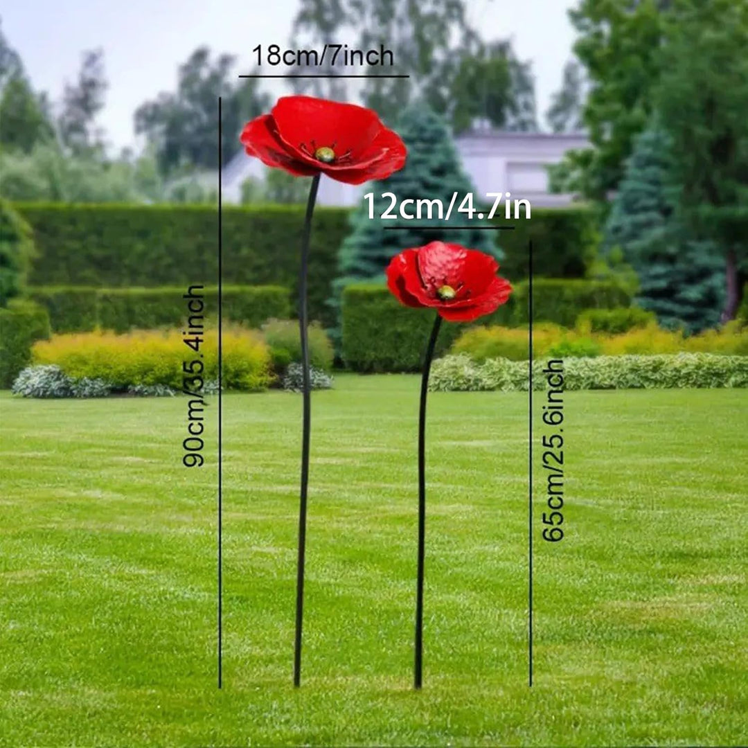 2 Stück Vogeltränke, 90-65cm Gartenstecker Metall Gartendeko, Vogeltränke Stehend Insektentränke für