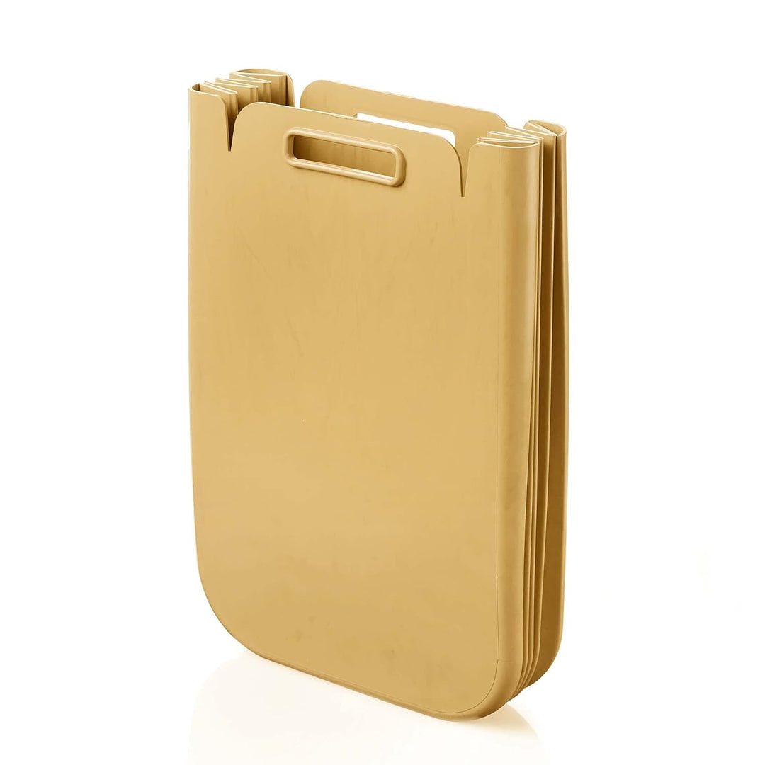 Guzzini - Home, ECO PACKLY Abfallsammler - Bright mustard yellow, 30x25xh45 cm (open)|30x5xh45 cm (c