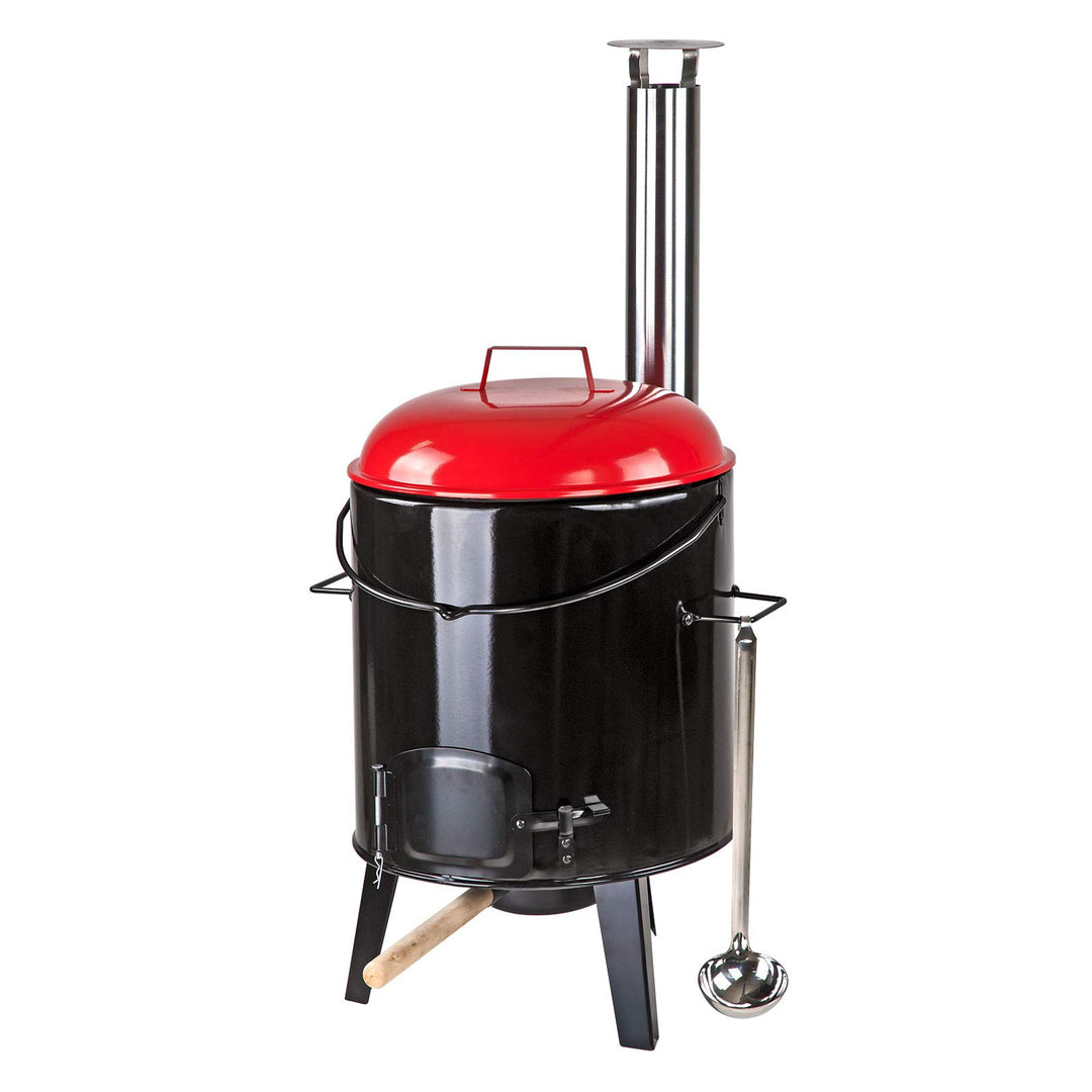 DEMA Eintopfofen Gulaschkanone Gulaschkessel Suppenkessel Kessel Ofen Grill 14 Liter