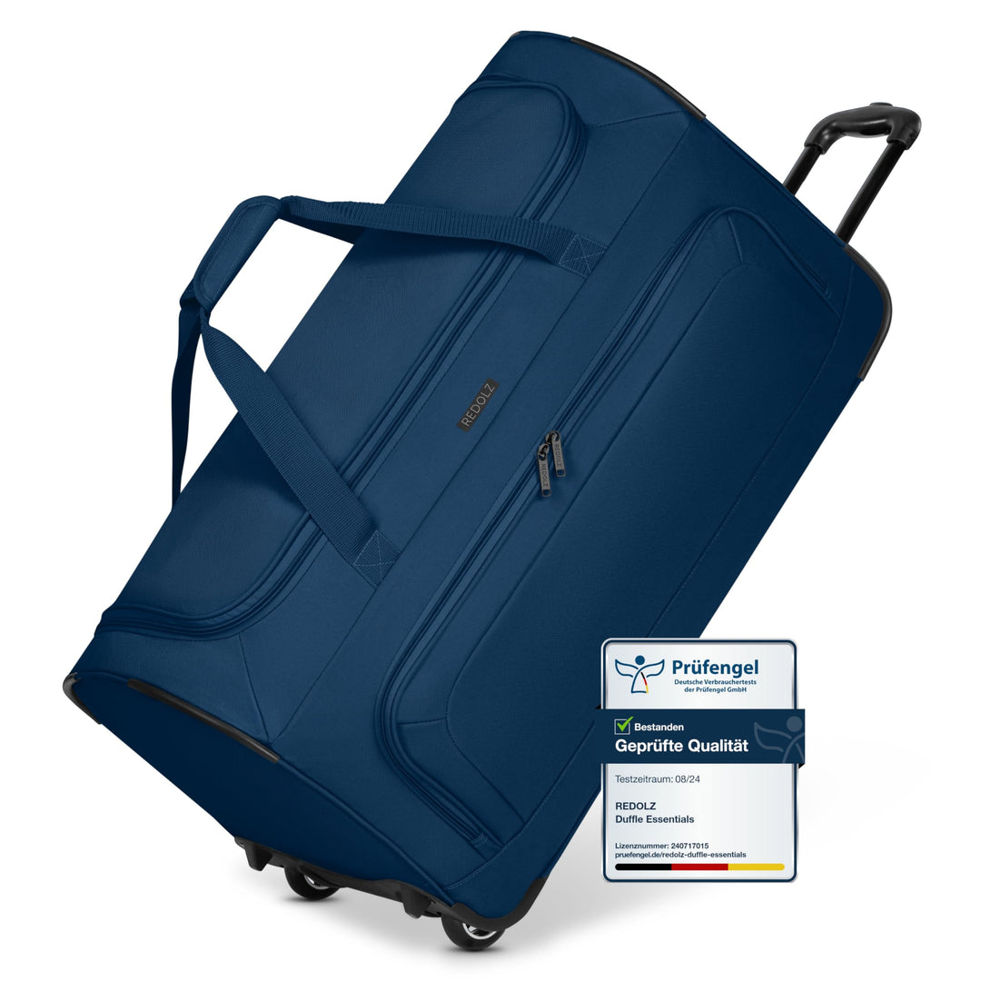 REDOLZ grosse L Trolley-Reisetasche mit Rollen 71 cm | 81 Liter | für Männer & Frauen (Duffle Essent
