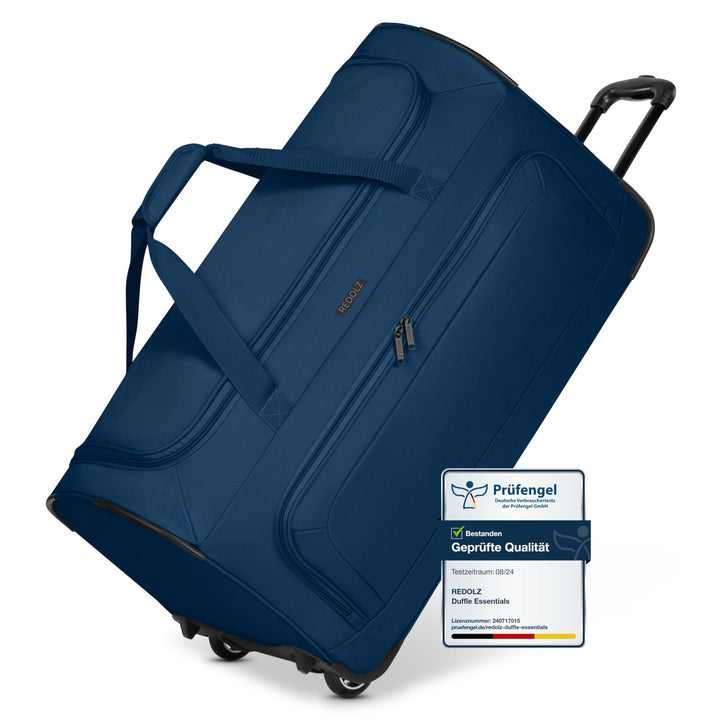 REDOLZ grosse L Trolley-Reisetasche mit Rollen 71 cm | 81 Liter | für Männer & Frauen (Duffle Essent