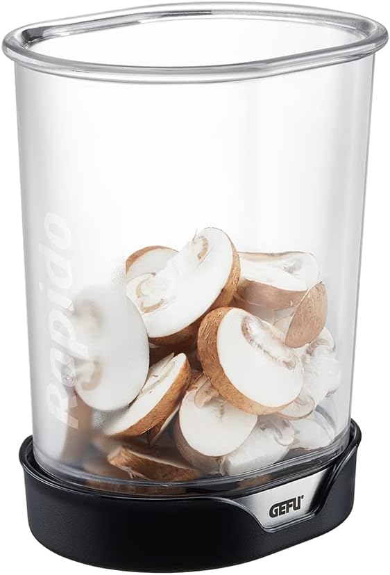 GEFU Scheibenschneider RAPIDO - Profi Schneidebecher für schnelles und sicheres Schneiden von Obst,