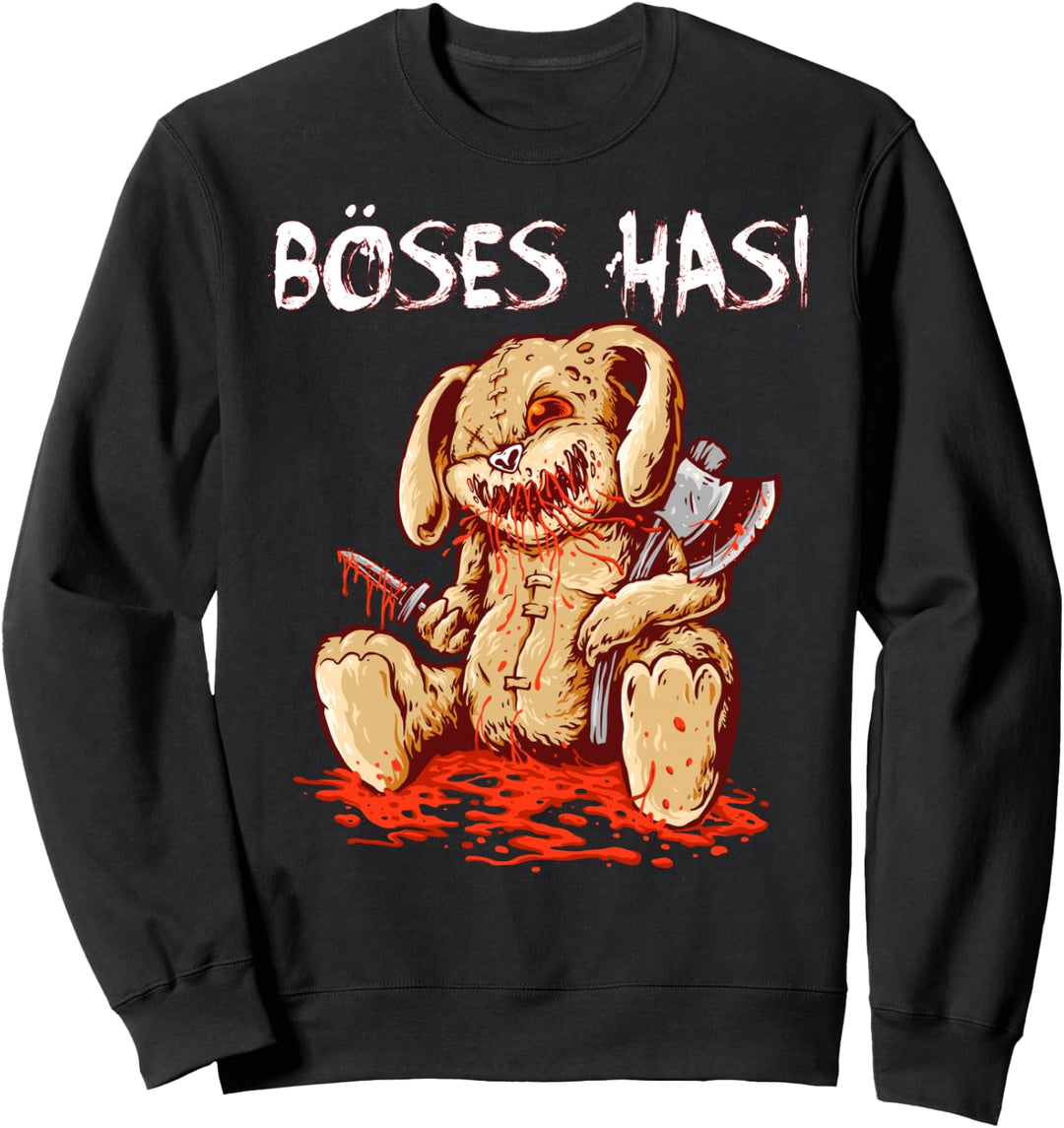 Böses Hasi lustiges Bunny Halloween Sweatshirt