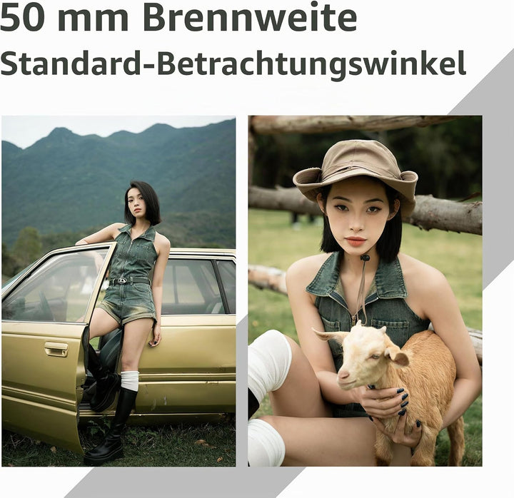 VILTROX AF 50 mm F2 Kameraobjektiv, Vollbild, Autofokus, geringes Gewicht (für Sony FE), Für Sony FE