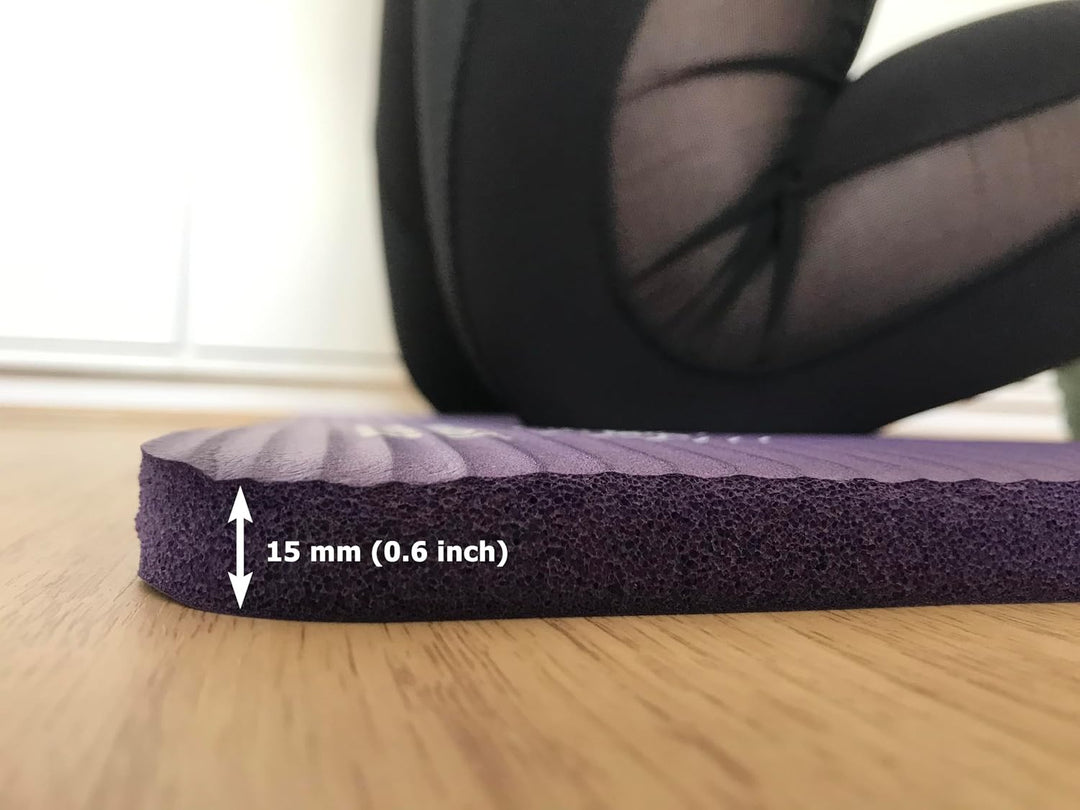 Yoga Knieschoner 15 mm dick um Knie Ellenbogen Unterarme und Handgelenke zu polstern Pilates Kniesch