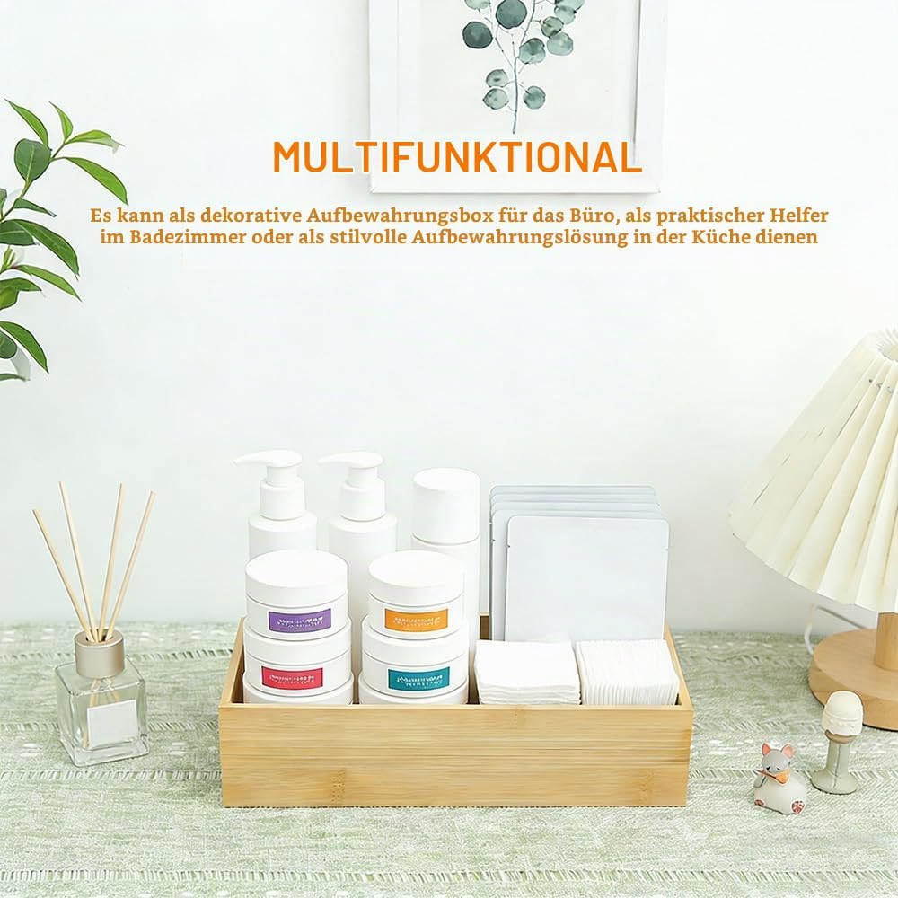 2 Stück Aufbewahrung Ordnungsbox Holz Ordnungsbox Holzboxen | Aufbewahrungsbox Holz Organizer Schubl