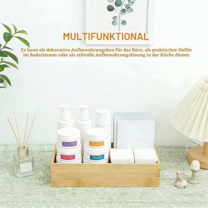2 Stück Aufbewahrung Ordnungsbox Holz Ordnungsbox Holzboxen | Aufbewahrungsbox Holz Organizer Schubl