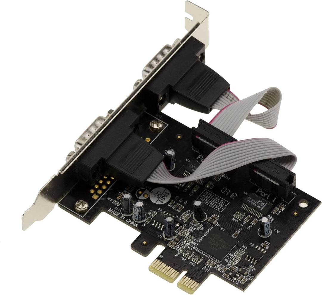 KALEA-INFORMATIQUE PCI Express PCIe Serial RS232 Controller-Karte mit 2 Ports und Oxford OXPCIe952 C