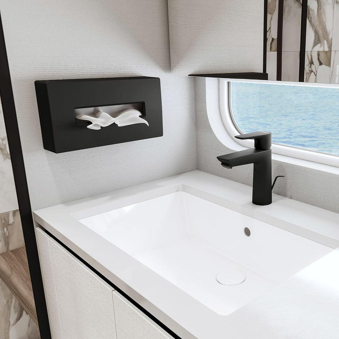 hansgrohe Kosmetiktuchox AddStoris, Taschentuchbox, Mattschwarz, Mattschwarz