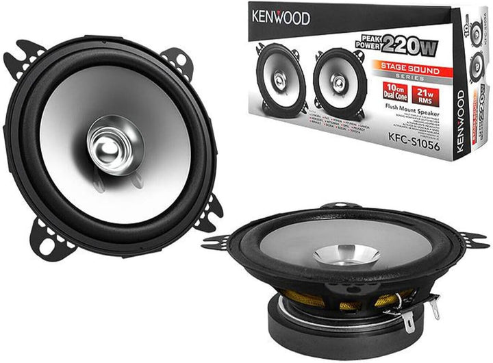 Kenwood KFC-S1056 Doppelkonus-Lautsprecher, 100 mm schwarz
