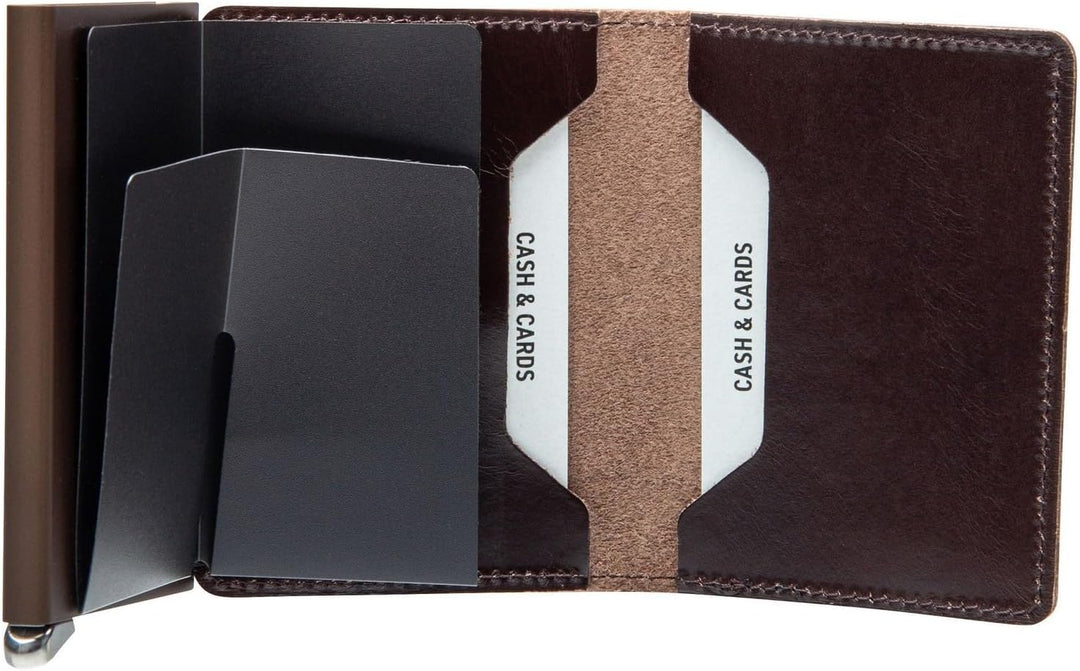 Secrid Geldbörse Premium Slimwallet Dusk Dark Brown 10, Dark Brown 10
