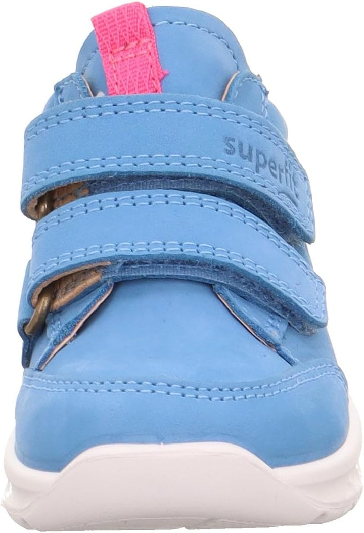 Superfit Baby-Mädchen Breeze Lauflernschuh, Hellblau Pink 8400