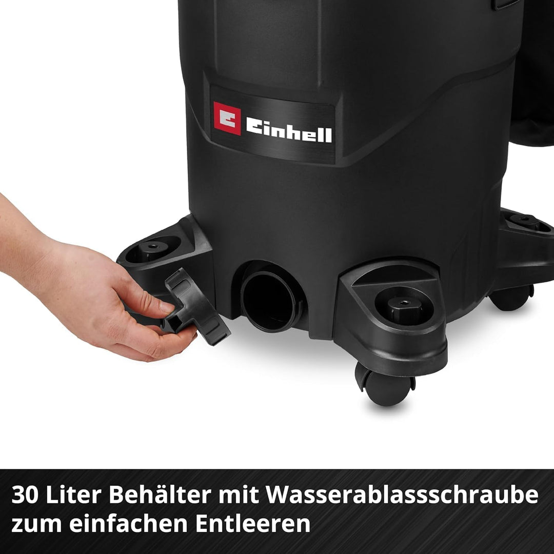 Einhell Nass-Trockensauger TC-VC 3055 A (850 Watt, 190 mbar Saugleistung, Automatiksteckdose, 30 L A