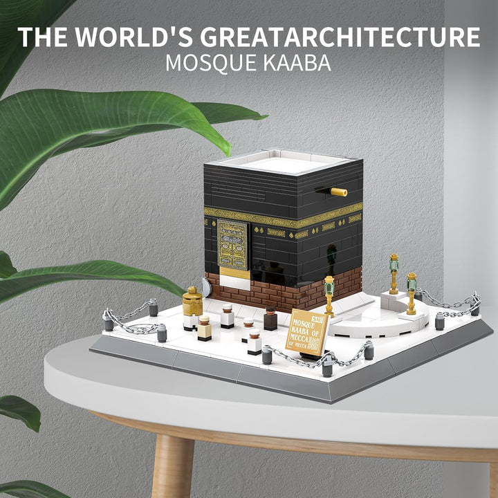 Islamische Moschee Kaaba Architekturmodell Baustein Sets mekka muslimische Ziegelsteine Spielzeug Ha
