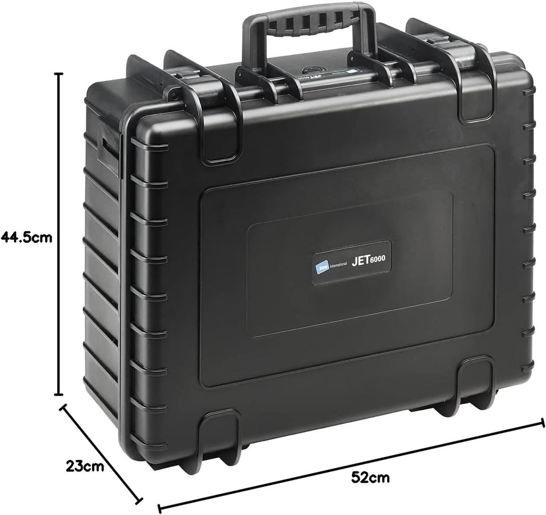 B&W tough.case JET6000 mit Gasdruckfeder (Lieferung erfolgt ohen Werkzeug), tool.case PP.293.P Schwa