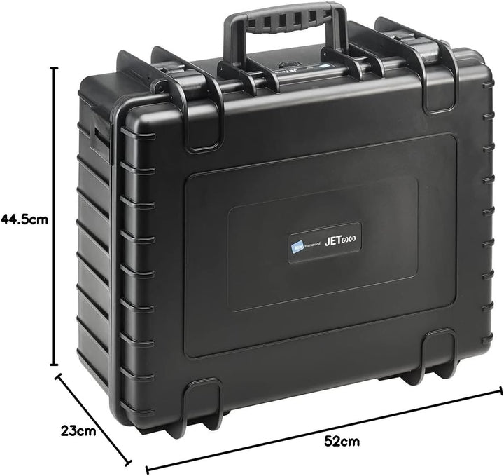 B&W tough.case JET6000 mit Gasdruckfeder (Lieferung erfolgt ohen Werkzeug), tool.case PP.293.P Schwa
