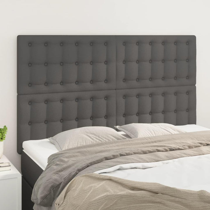 vidaXL 4X Kopfteil Polsterkopfteil Bettkopfteil Bettgestell für Bett Betthaupt Bettrahmen Schlafzimm