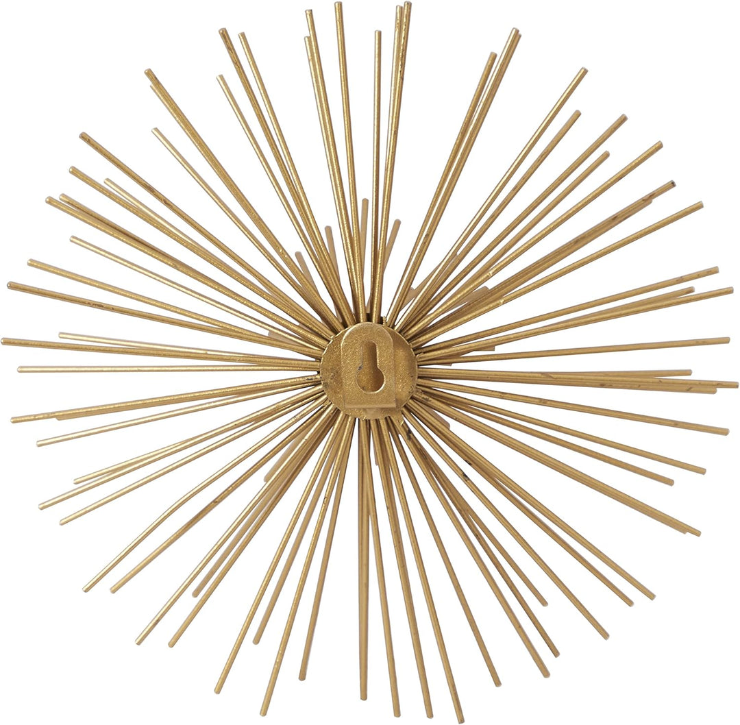 Deco 79 Metall Starburst 3D Wanddekoration, 3er-Set, 15,2 cm, 22,9 cm, 30,5 cm B, goldfarben, Gold
