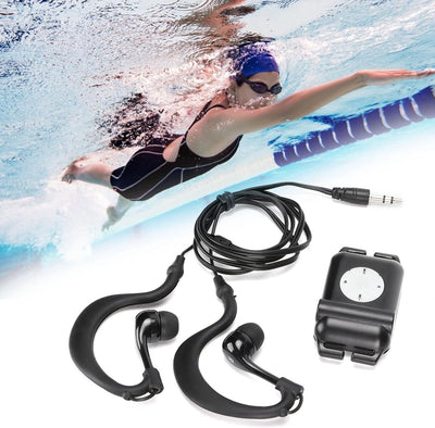 MP3 Player mit Kopfhörer für Schwimmen, Wasserdicht MP3 Musik Player mit Unterwasser Kopfhörer Verlu