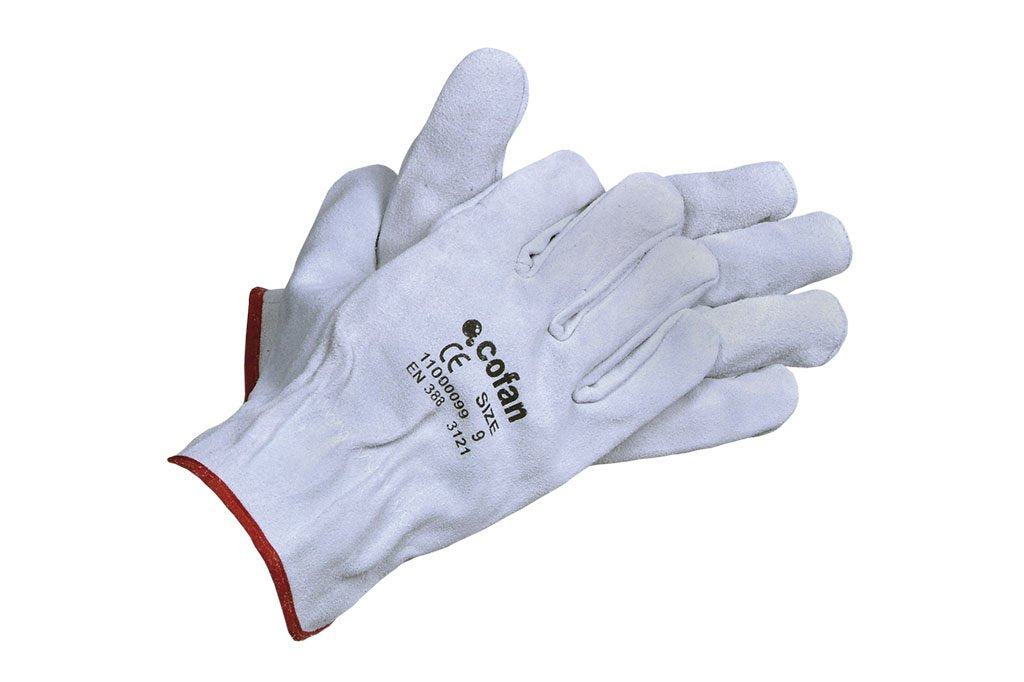 GUANTE PIEL DE SERRAJE GRIS TALLA 10 - Unid: 12