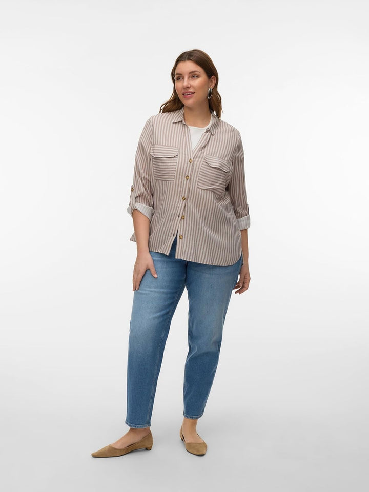 VERO MODA Female Hemd VMCBUMPY Hemd 46 Moon Rock, 46 Moon Rock