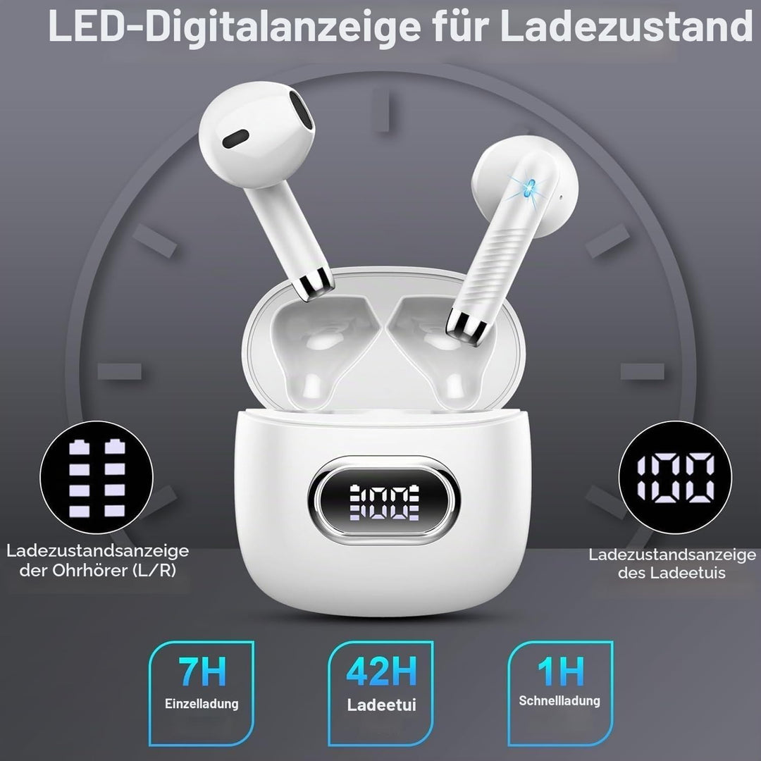 Drsaec Bluetooth 5.4 Kopfhörer, 6D Tiefer Bass In Ear Kopfhörer Kabellos Bluetooth 2026 Neu Kabellos