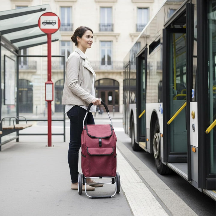 Faltbare Einkaufstasche Ersatztasche für Einkaufswagen,wasserdichte Oxford-Stoff Trolley Tasche mit