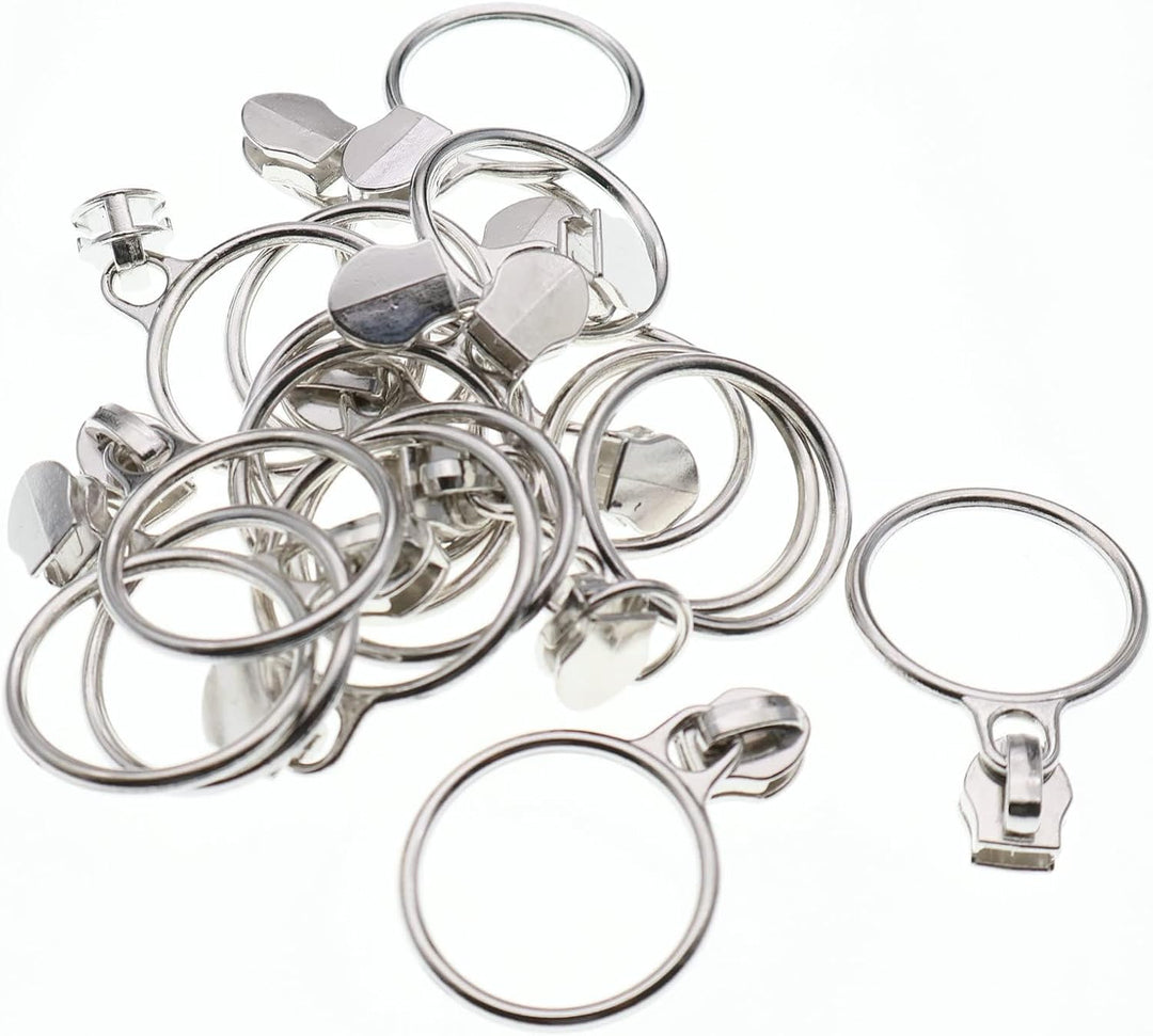Leekayer #5 silber-metallische Nylon-Spiralreissverschlüsse von The Yard Bulk 9,1 m, beigefarbenes R