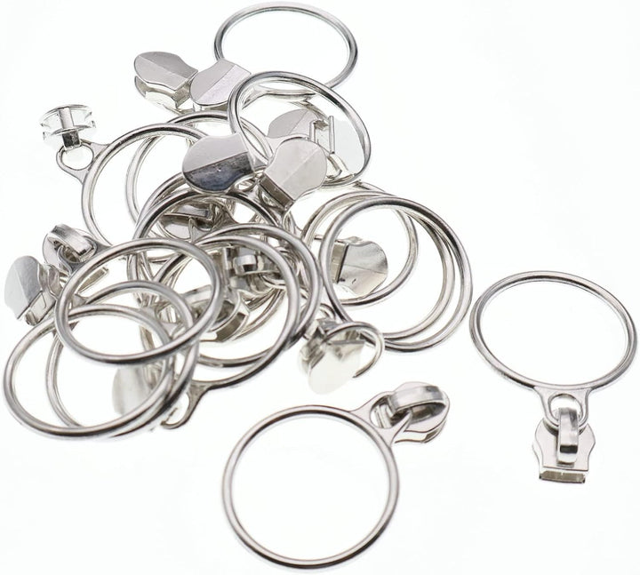Leekayer #5 silber-metallische Nylon-Spiralreissverschlüsse von The Yard Bulk 9,1 m, beigefarbenes R