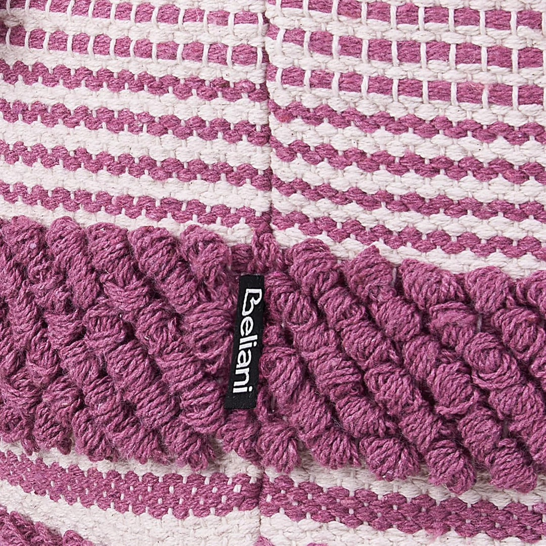 Pouf Ottomane Taburett Sitzpouf rosa zartrosa Boho Kochi