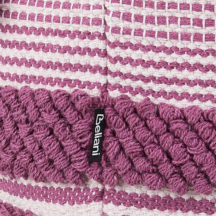 Pouf Ottomane Taburett Sitzpouf rosa zartrosa Boho Kochi