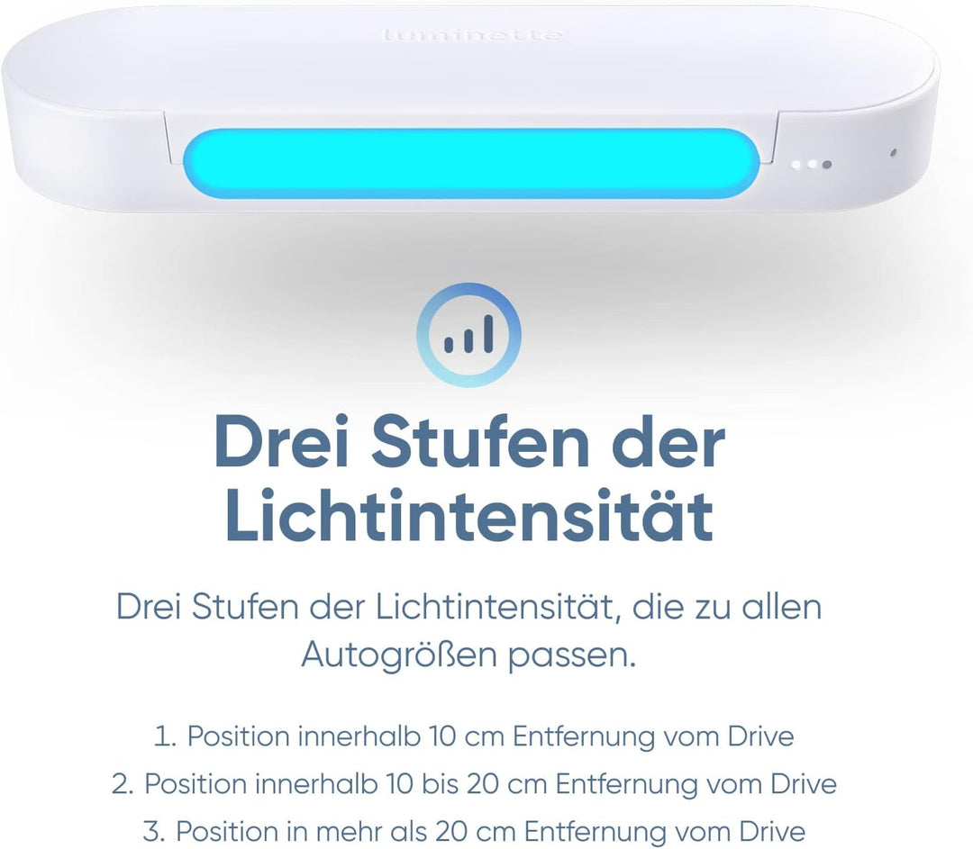 Luminette Drive® - Erste Lichttherapie-Lampe für den Einsatz im Auto - Geniessen Sie die Vorteile de