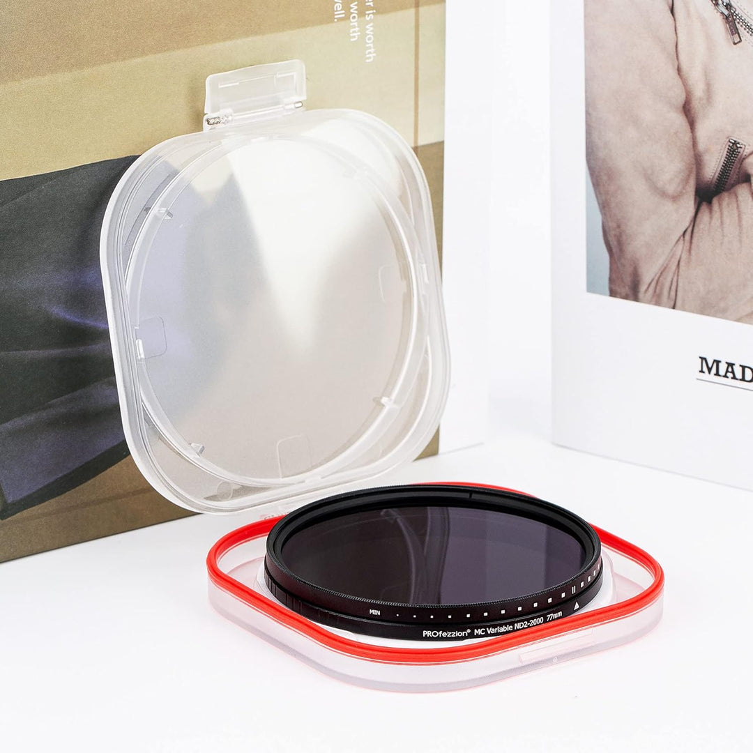 PROfezzion Variable ND Filter 72mm ND2-ND2000 (11-Stops) Graufilter für Nikon Z 24-70mm f4 S, Sigma