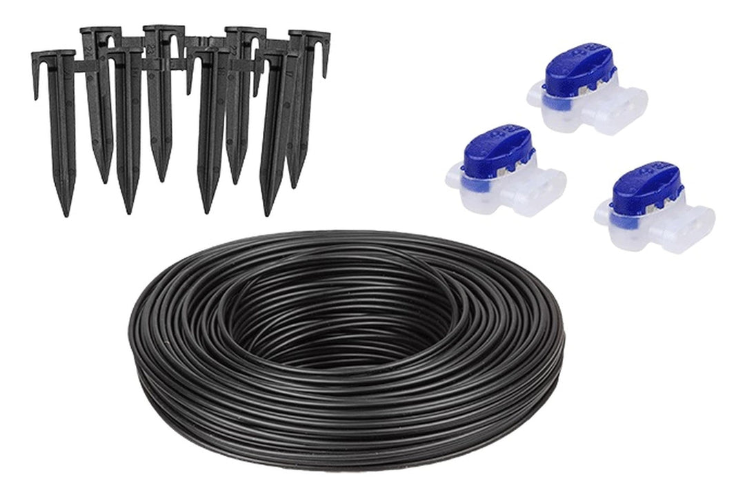 Worx WA0460 Installations-Set (Kabel, Heringe, Stecker), Schwarz