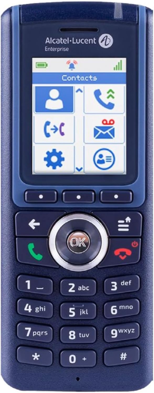 Alcatel-Lucent 8234 DECT-Mobilteil, Akku und Gürtelclip, schwarz