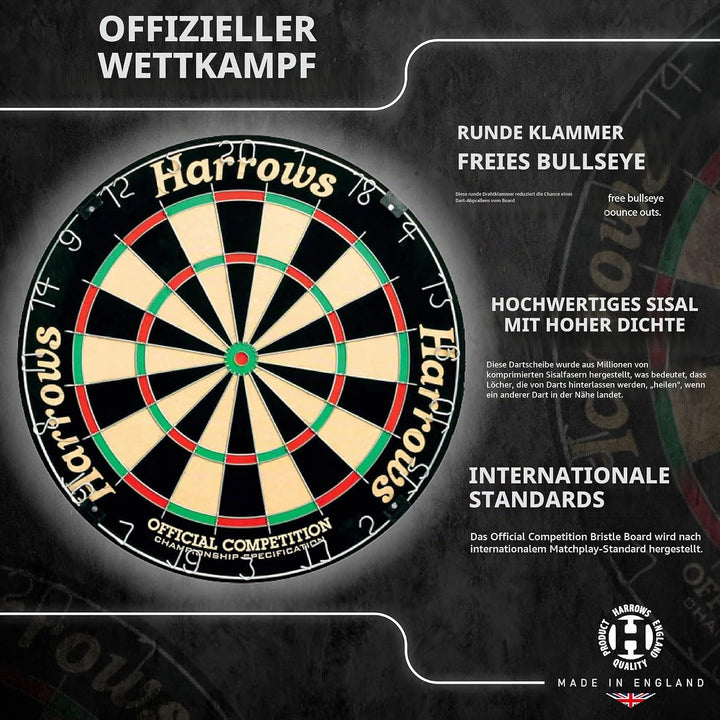 Harrows Bristle Board 45 cm, 45 cm