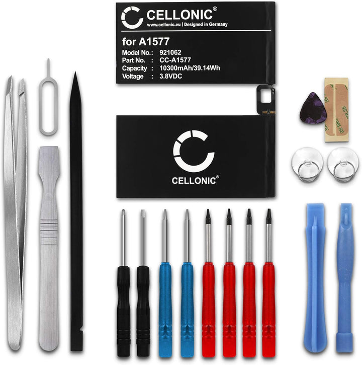 CELLONIC® Ersatz Akku A1577 für Apple iPad Pro 12,9" (A1584 / A1652) 10030mAh + Werkzeug-Set Ersatza