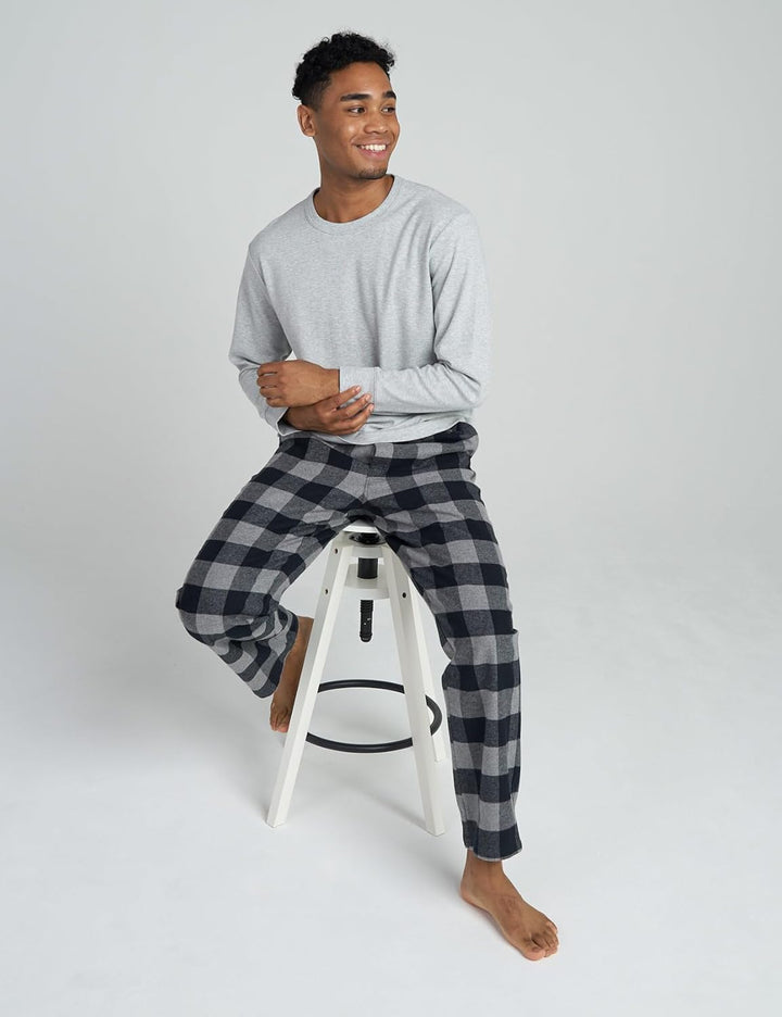 LAPASA Herren Pyjama-Set Schlafanzugset (Extra Warm Flecce Set M129, Wärmer Flanell Set M95, Warm Fl