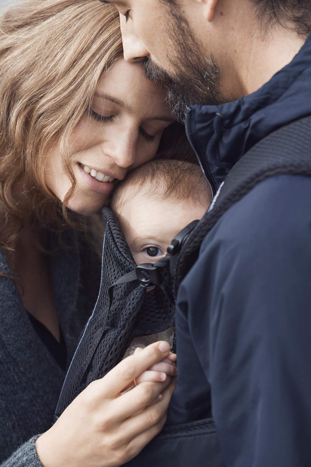 BabyBjörn Babytrage One Air, 3D-Netzstoff, Schwarz 3D-Netzstoff Schwarz, 3D-Netzstoff Schwarz