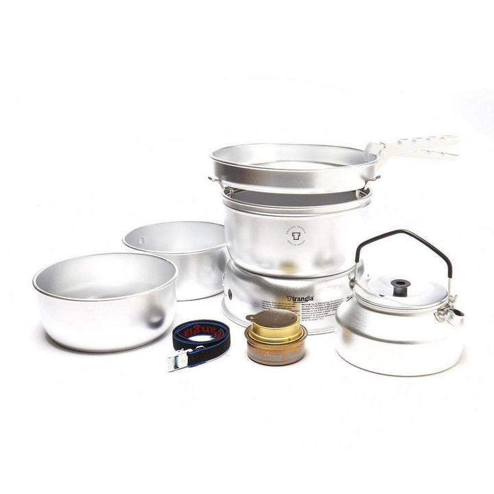 Scandic Trangia Sturmkocher gross 25-2 UL (140252) mit UL Pfanne und Töpfen, mit Wasserkessel