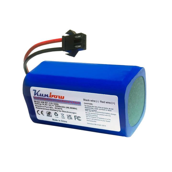 Kunbow 3200mAh Li-ion akku,Ersatzakku für Eufy RoboVac 11 11S MAX,30C 35C,G10 Hybrid,G40 Hybrid+,für