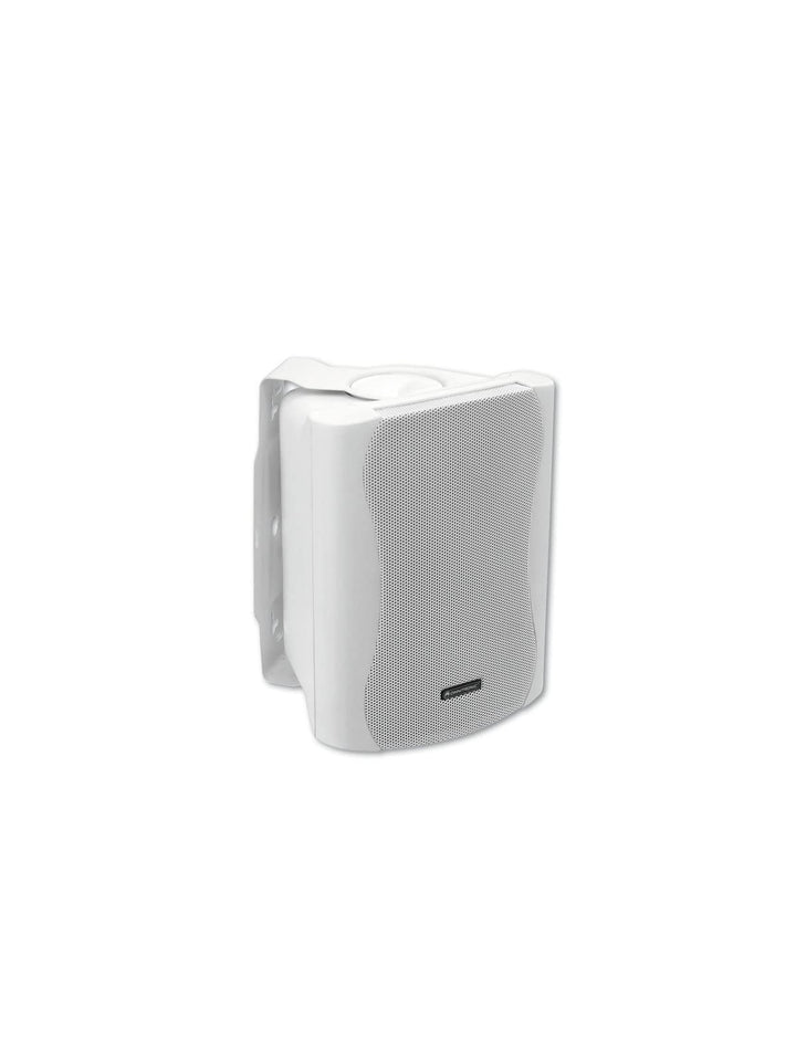 OMNITRONIC C-50A aktiv weiss 2x | Aktives 2-Wege-Lautsprecherpaar mit Halterung, 5"-Tieftönern und 5