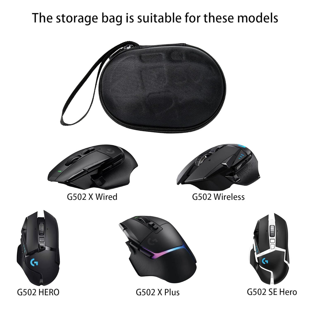 co2CREA case Harte reiseschutzhülle Etui Tasche für Logitech G G309 / G502 Hero/G G502 X Plus Kabell
