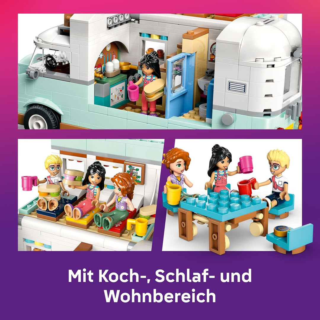 LEGO Friends Wohnmobil, Bauset für Rollenspiele mit einem Spielzeug Wohnwagen, Geschenk für Mädchen